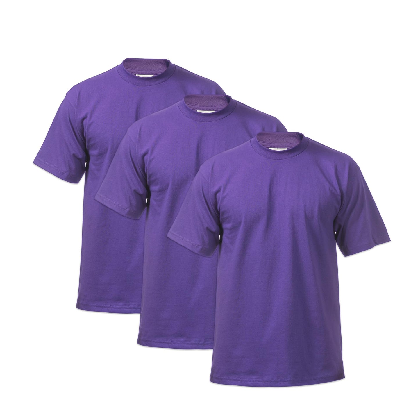 Pro Club Men's 3-Pack Heavyweight Cotton Short Sleeve Crew Neck T-Shirt