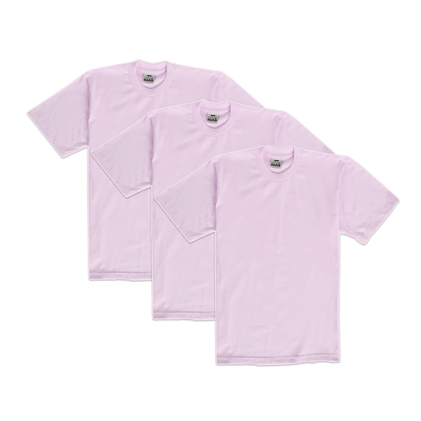 Pro Club Men's 3-Pack Heavyweight Cotton Short Sleeve Crew Neck T-Shirt