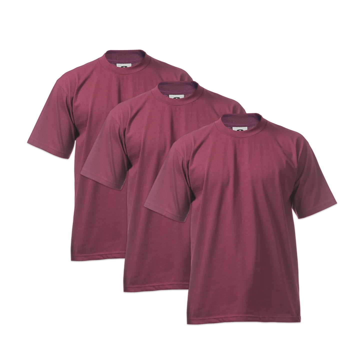 Pro Club Men's 3-Pack Heavyweight Cotton Short Sleeve Crew Neck T-Shirt