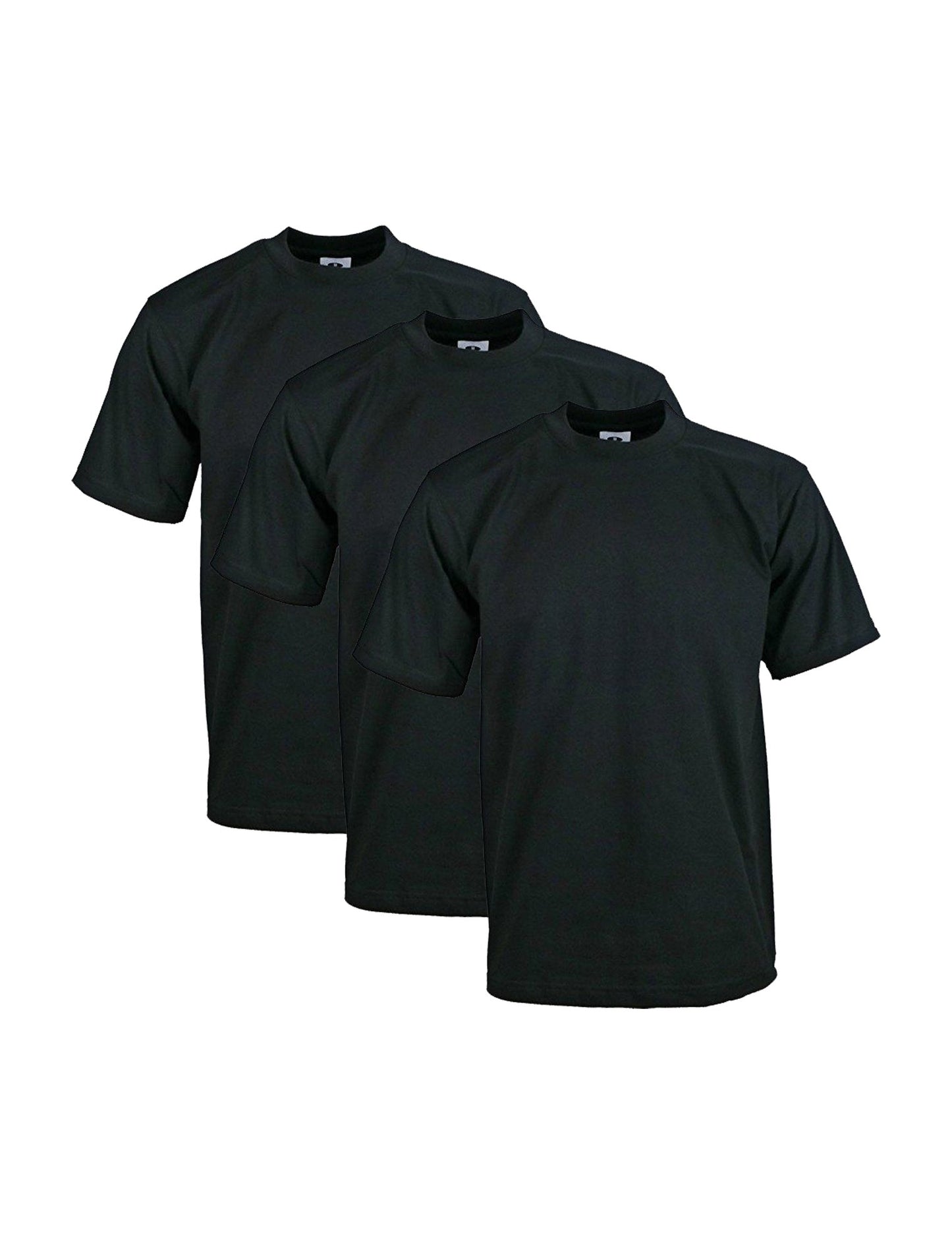 Pro Club Men's 3-Pack Heavyweight Cotton Short Sleeve Crew Neck T-Shirt