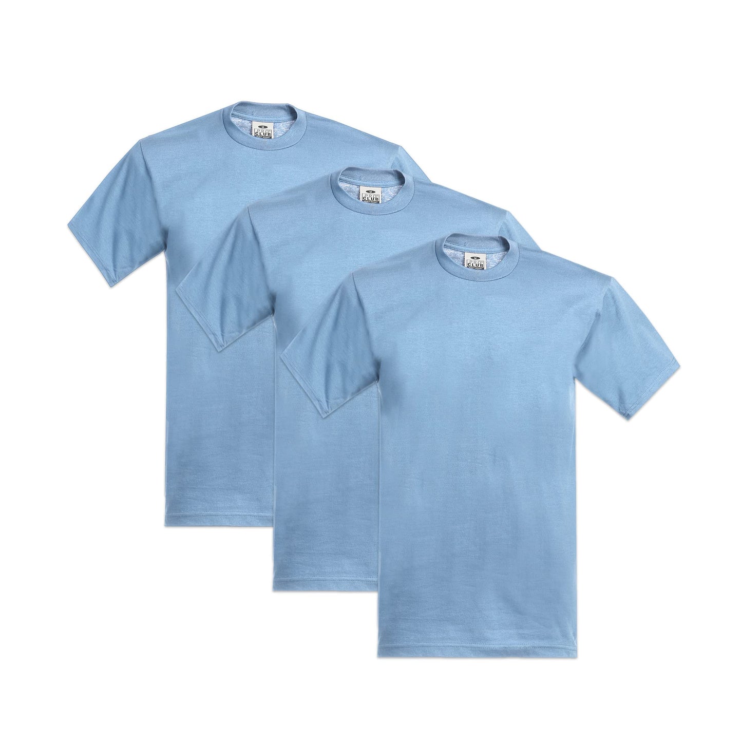 Pro Club Men's 3-Pack Heavyweight Cotton Short Sleeve Crew Neck T-Shirt