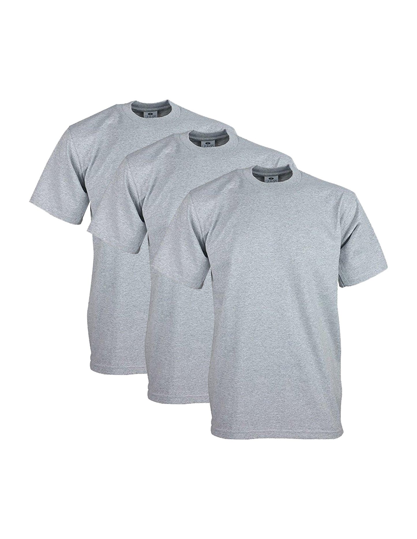 Pro Club Men's 3-Pack Heavyweight Cotton Short Sleeve Crew Neck T-Shirt