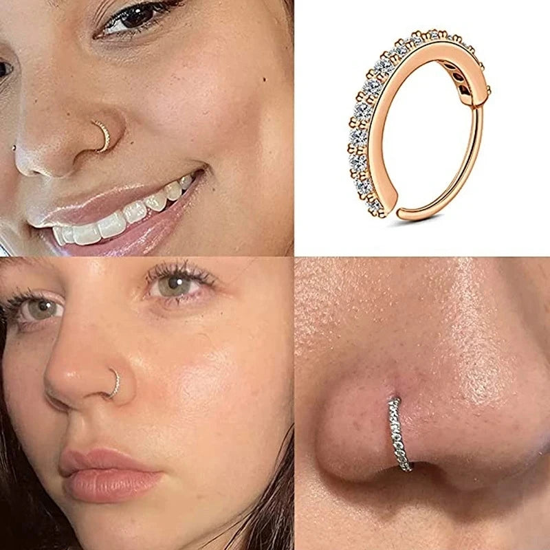 1pc Zercon Septum Nose Rings